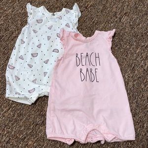 Watermelon 🍉 and beach babe one piece outfits